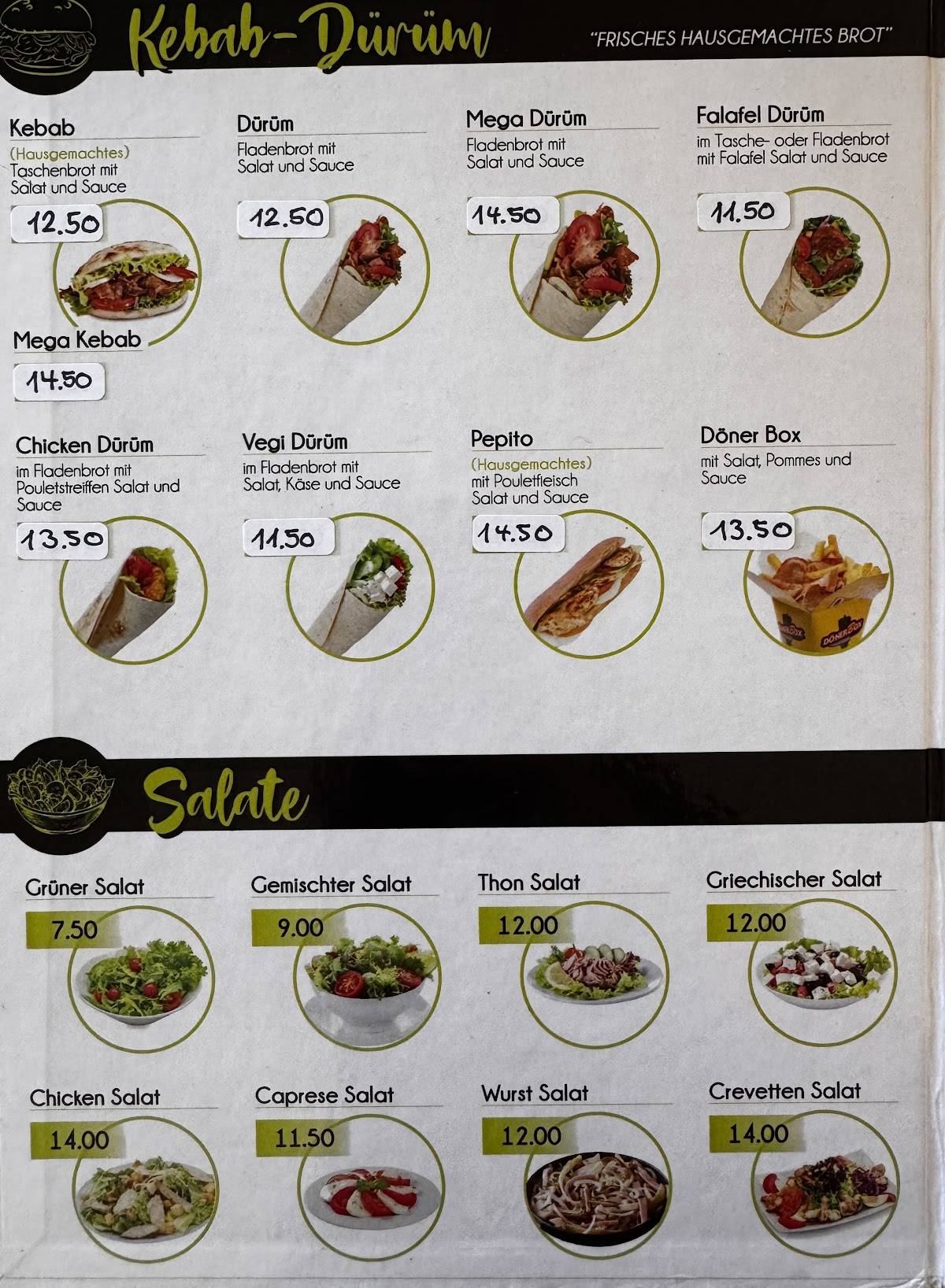 Menu di Freshpoint 