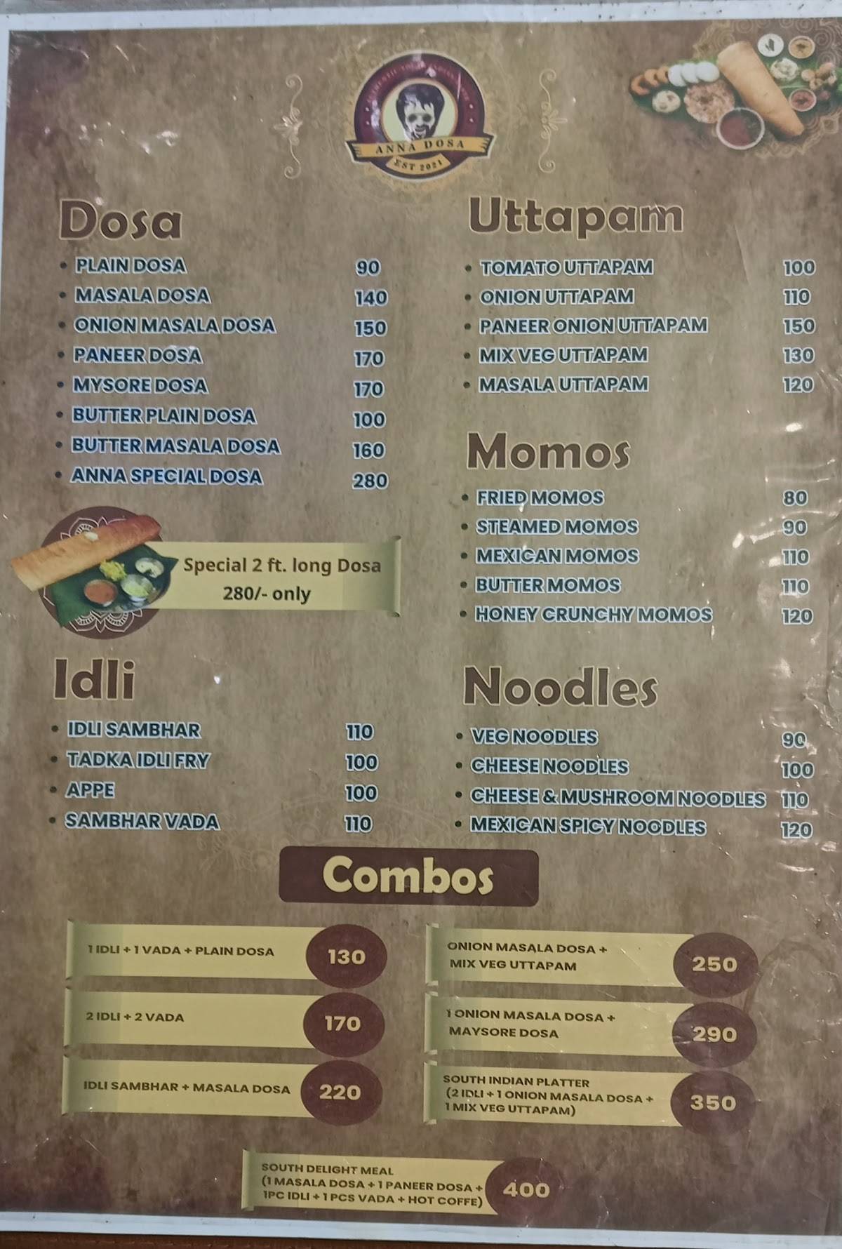 GRILL MASTERS menu