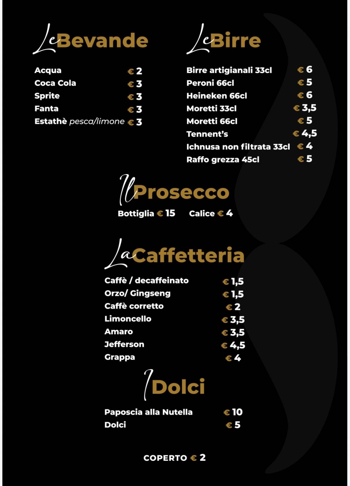 Menu di Giammetta 