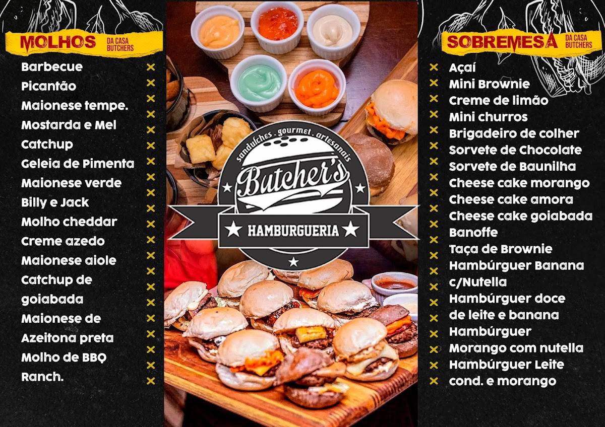 Butchers Hamburgueria cardápio