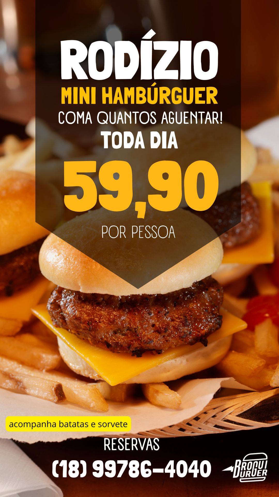Hamburgueria e Pizzaria Brogui Burger e Pizza no Centro cardápio