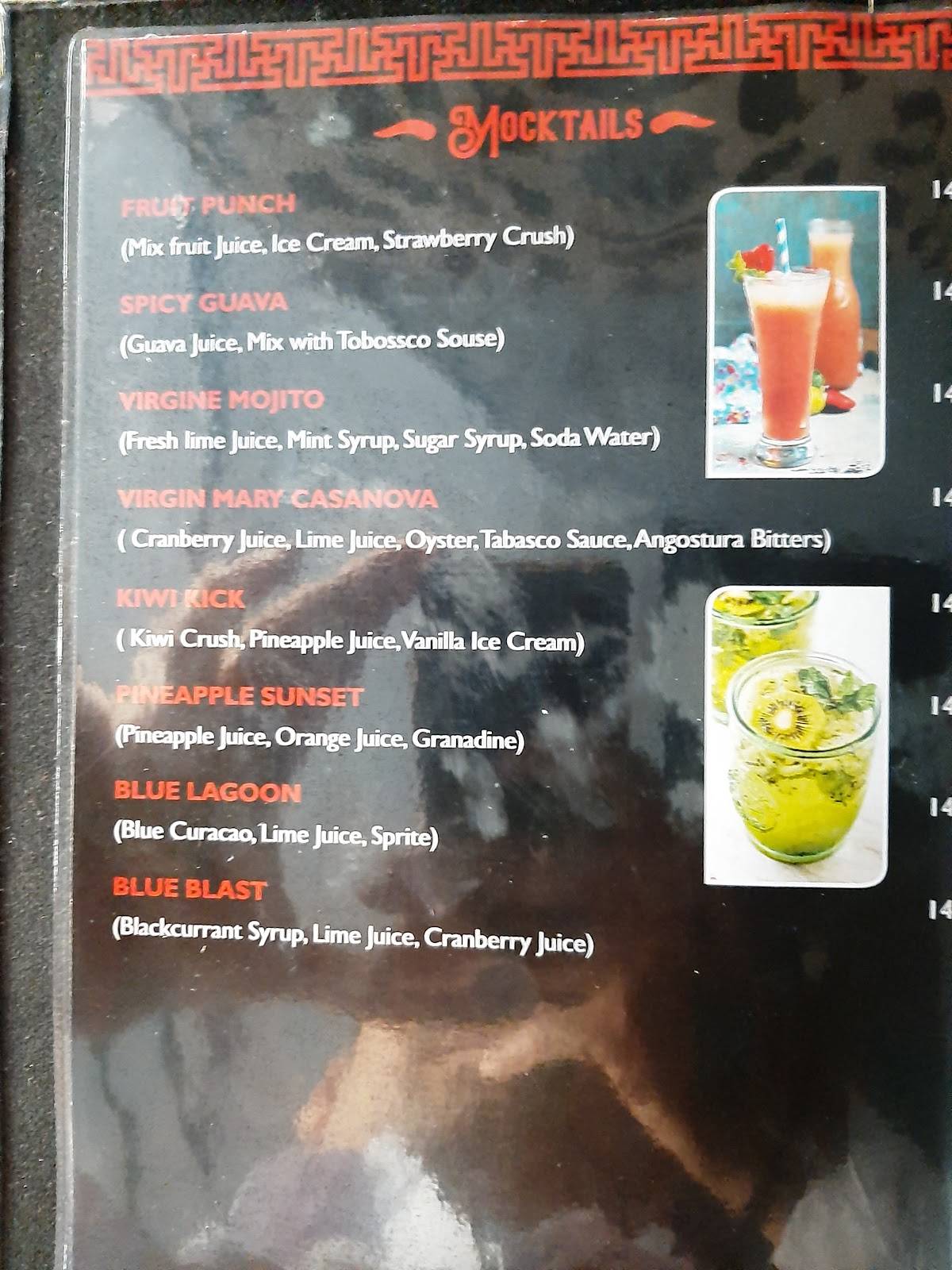 Hotel Canton Bar & Kitchen menu