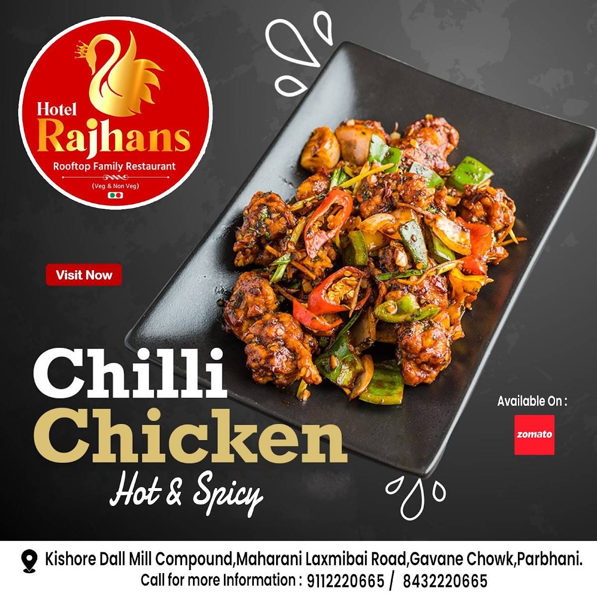 Hotel Rajhans Family Rooftop Restaurant menu