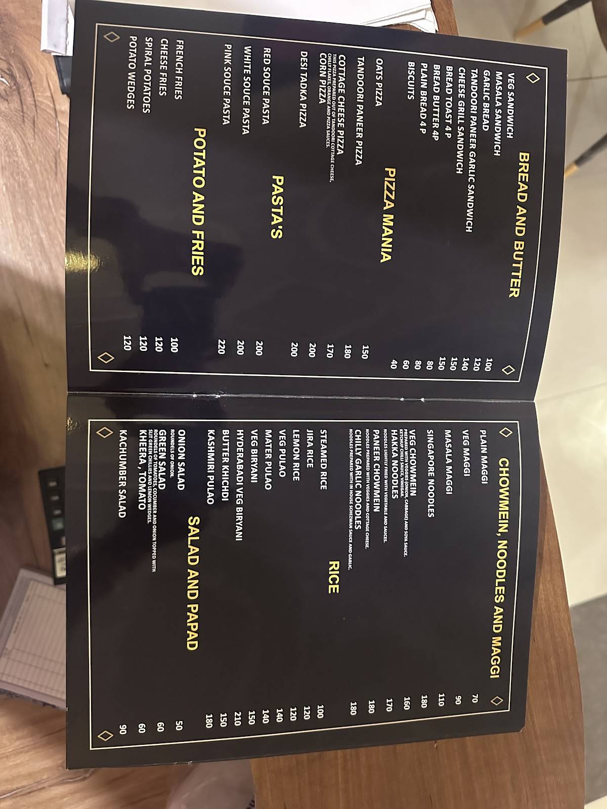 Hotel Shiv Shakti and restaurant menu