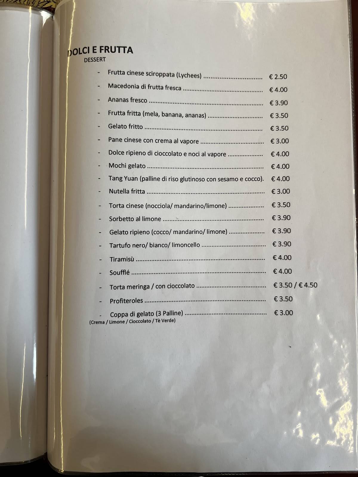 Menu di Hua LI Du 