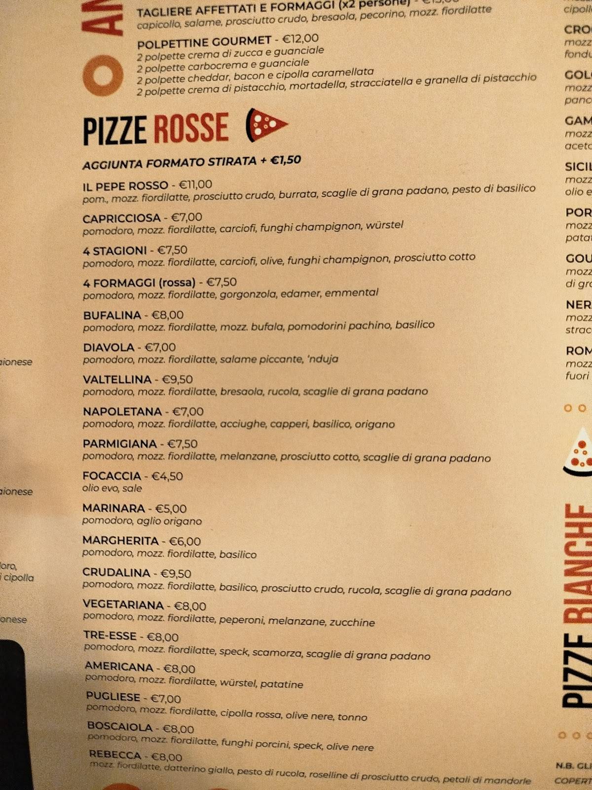 Menu di Il Pepe Rosso 