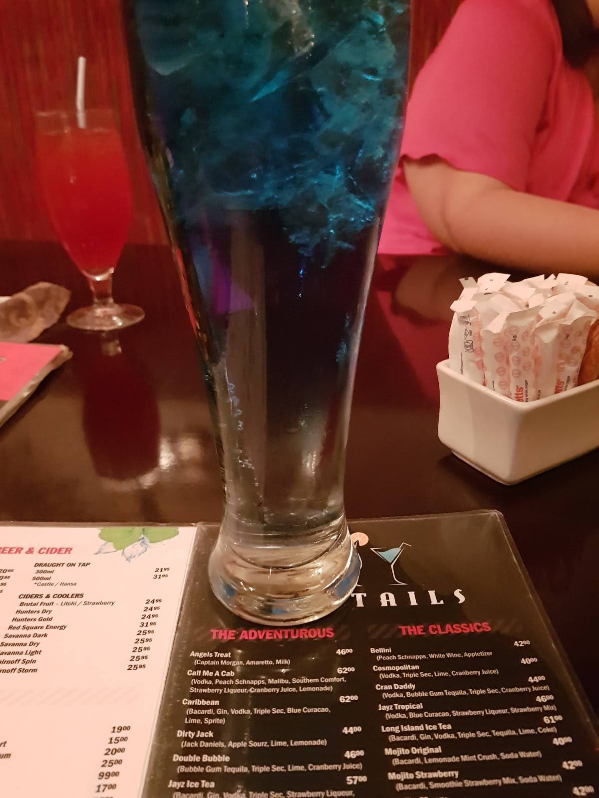 Menu at Jayz Grill restaurant, Pietermaritzburg