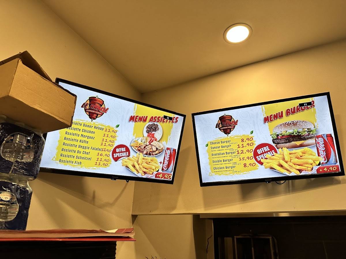 Menu de Le Braisé