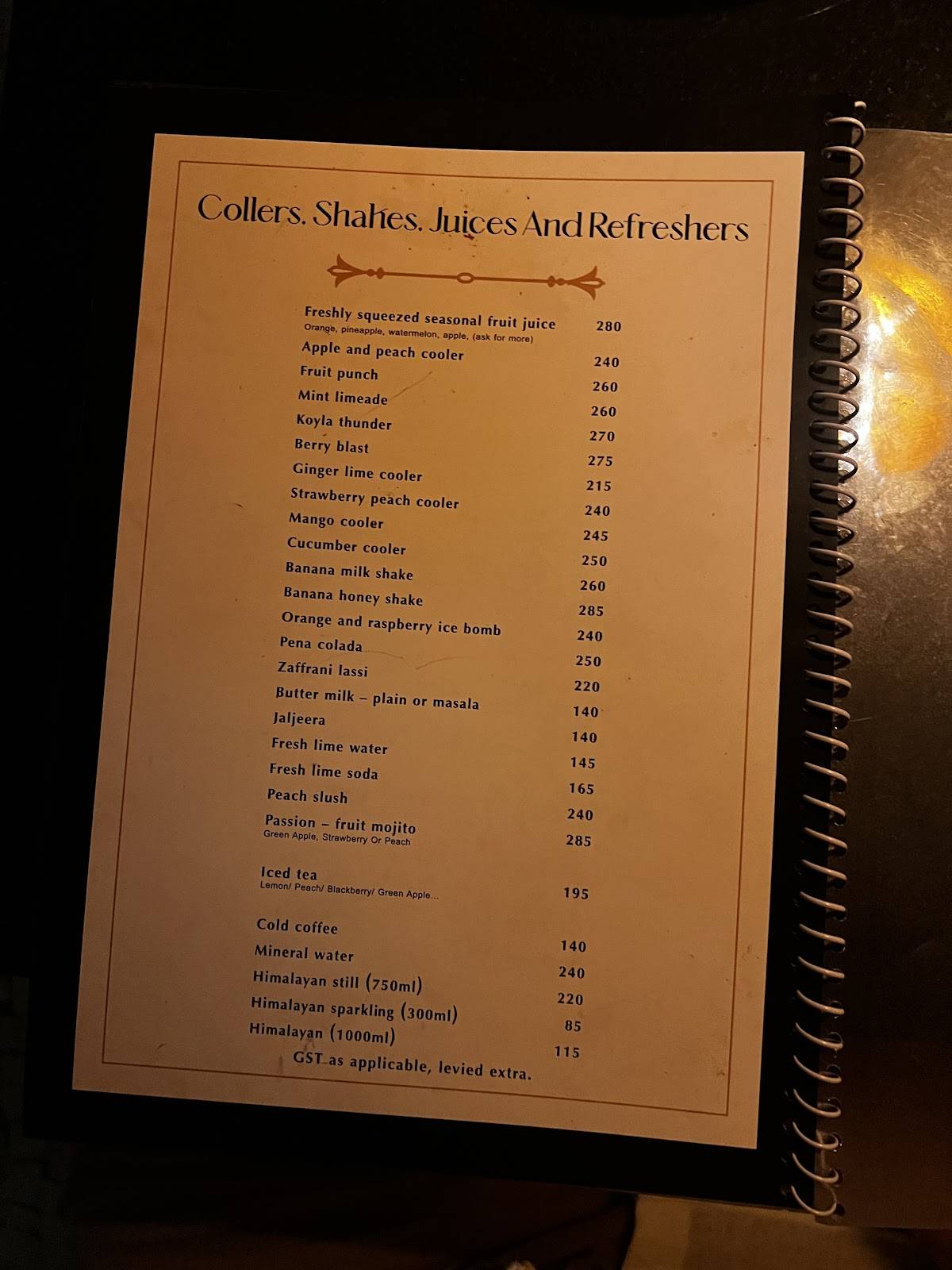 Koyla - Ethnic Cuisine menu