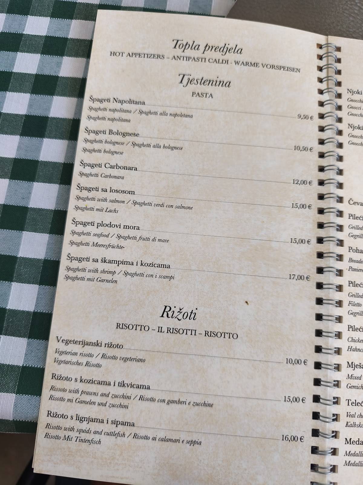 Menu di Kuzina 