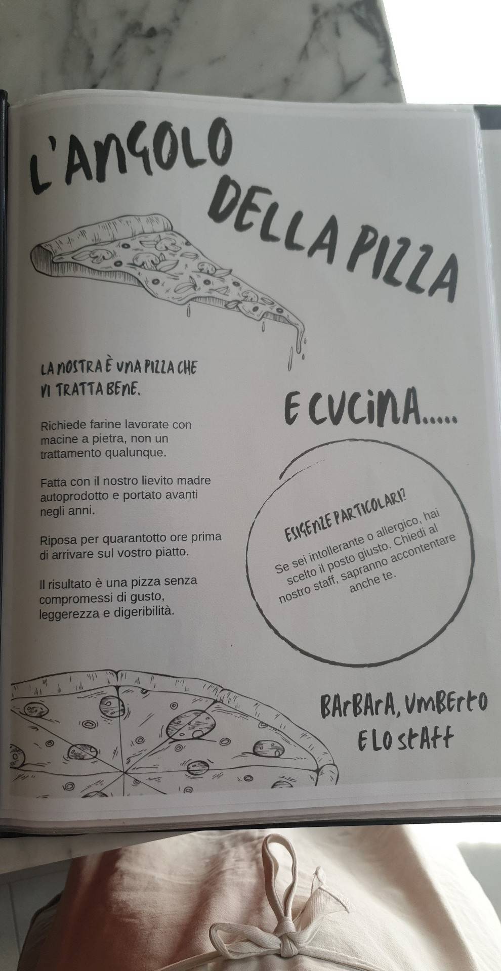 Menu di L'Angolo della Pizza e Cucina... 