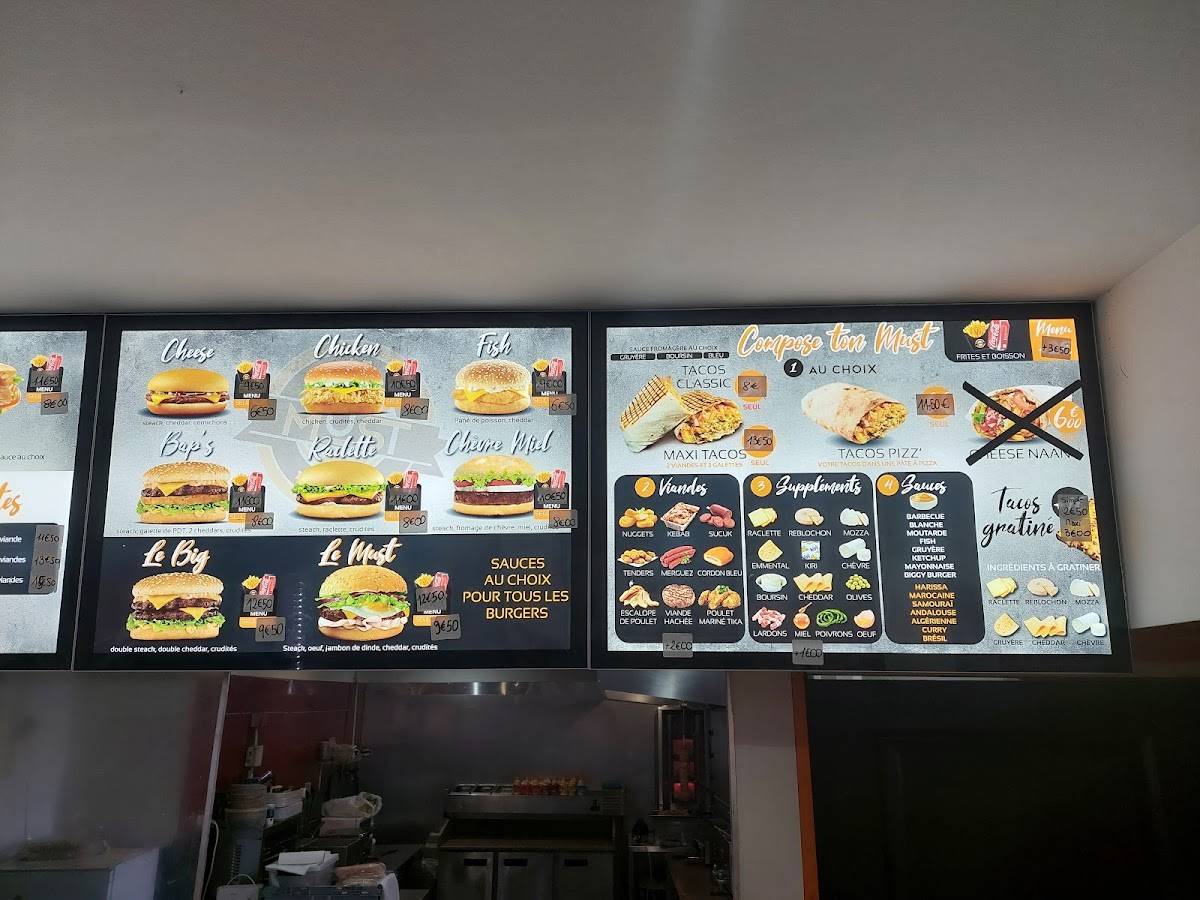 Menu de LE MUST