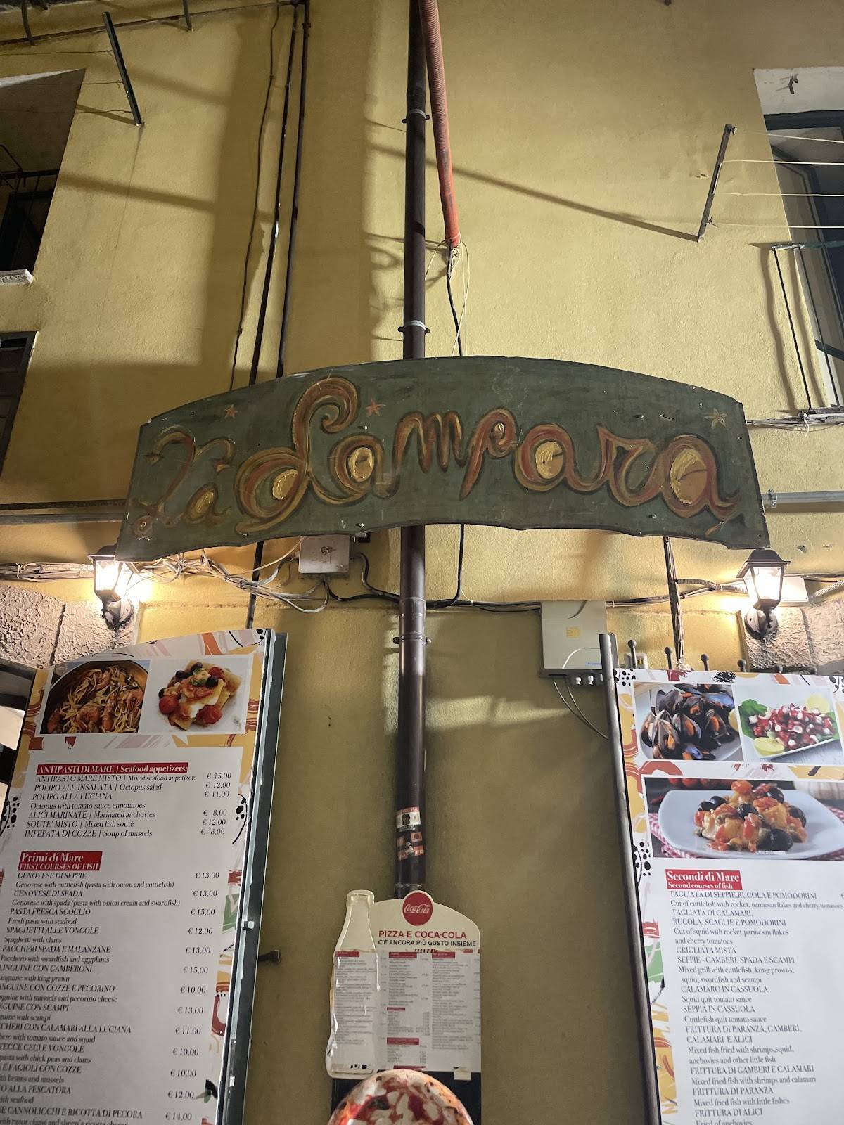 Menu di La Lampara Da Peppe A Seccià 