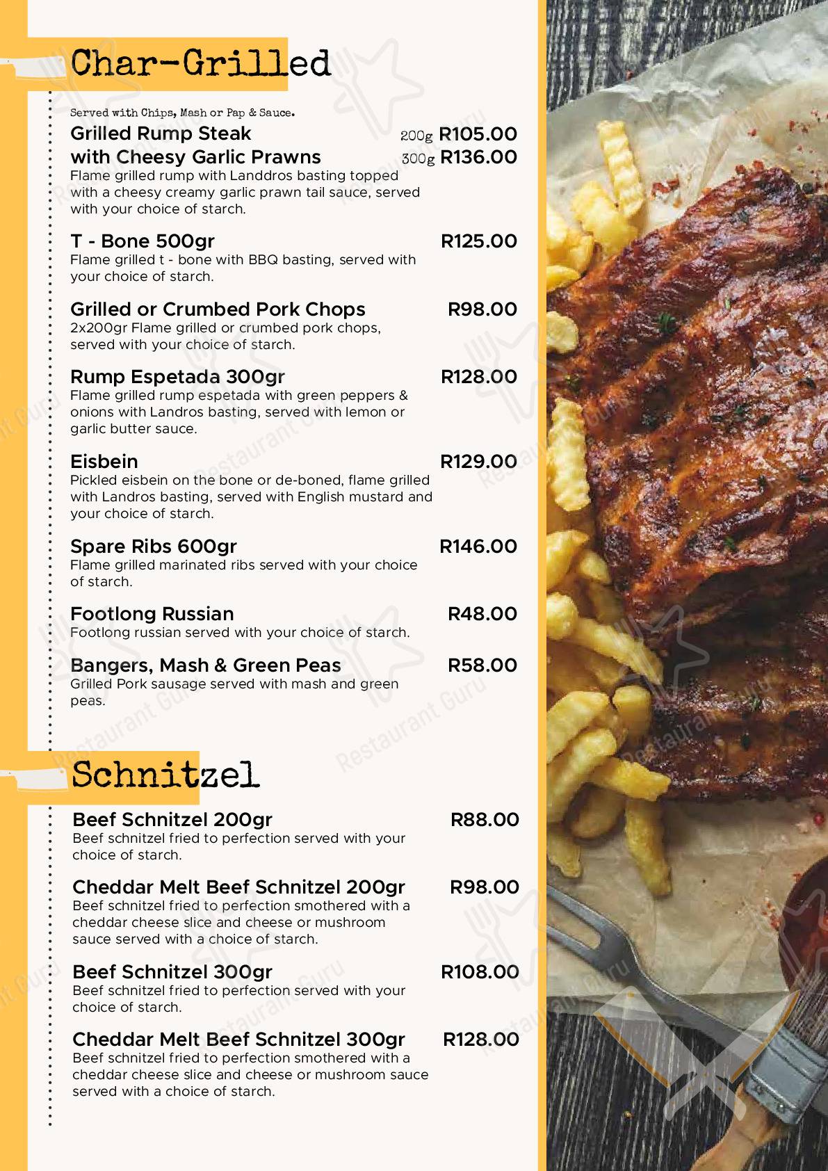 Découvrez le menu pour Landdros Pub