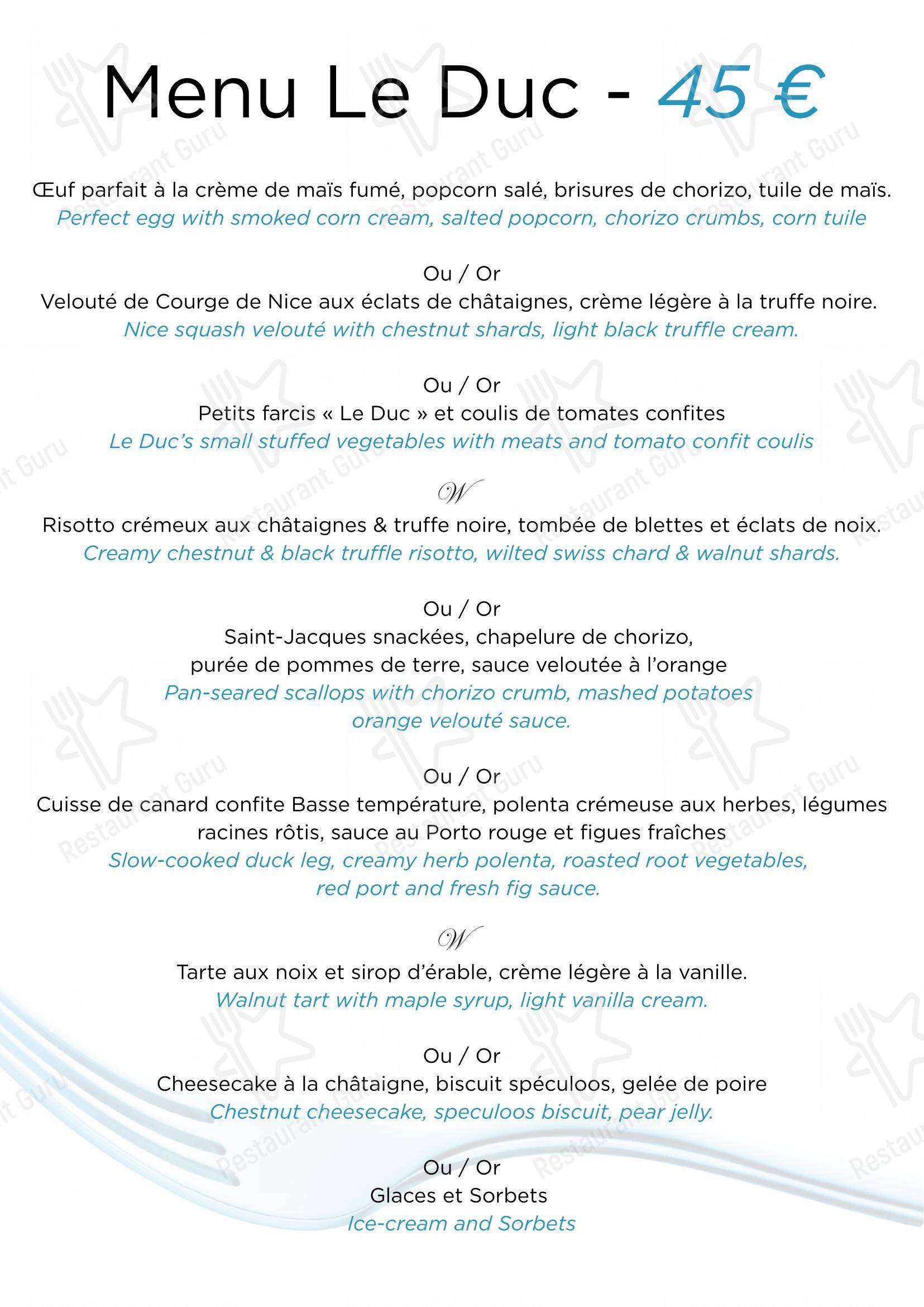 Детское pour Restaurant Le Duc - Nice restaurant