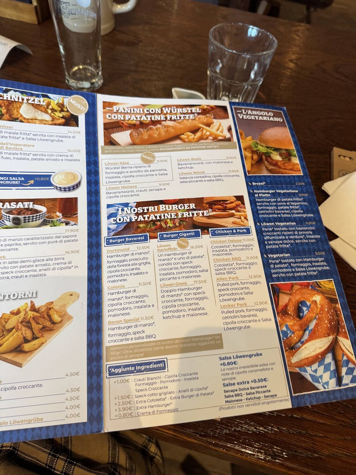 Menu di Löwengrube Vicenza 