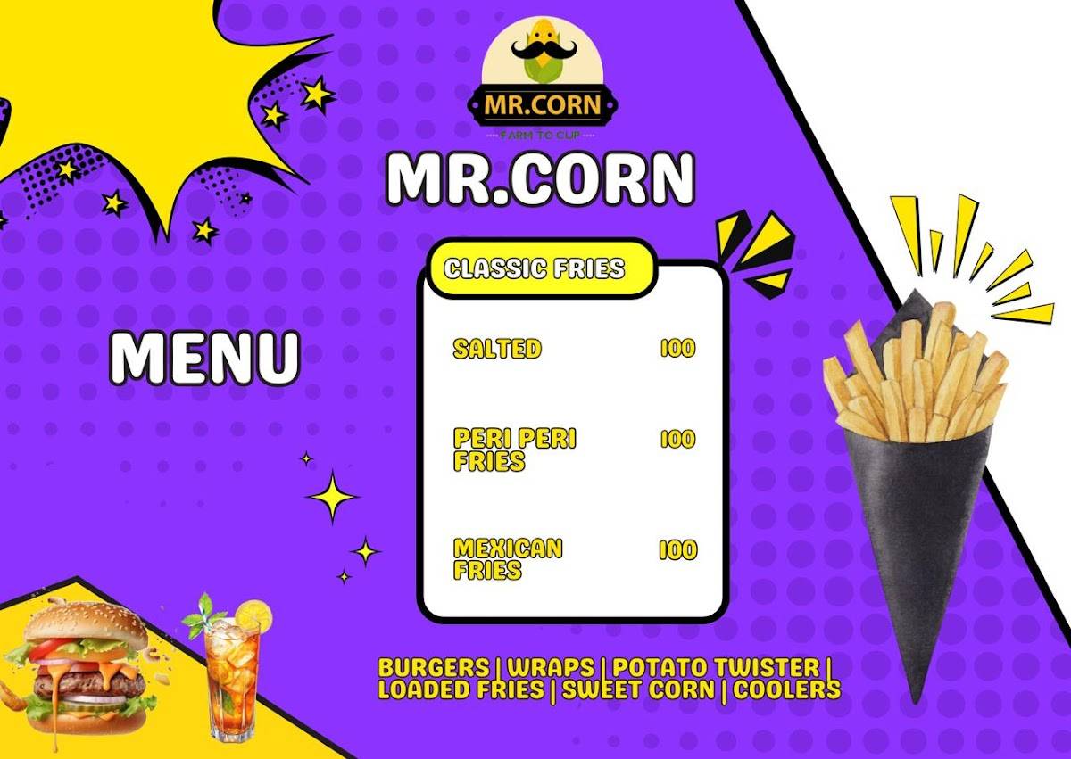 MR.CORN menu