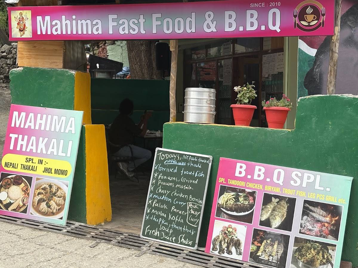 Mahima Fast Food menu