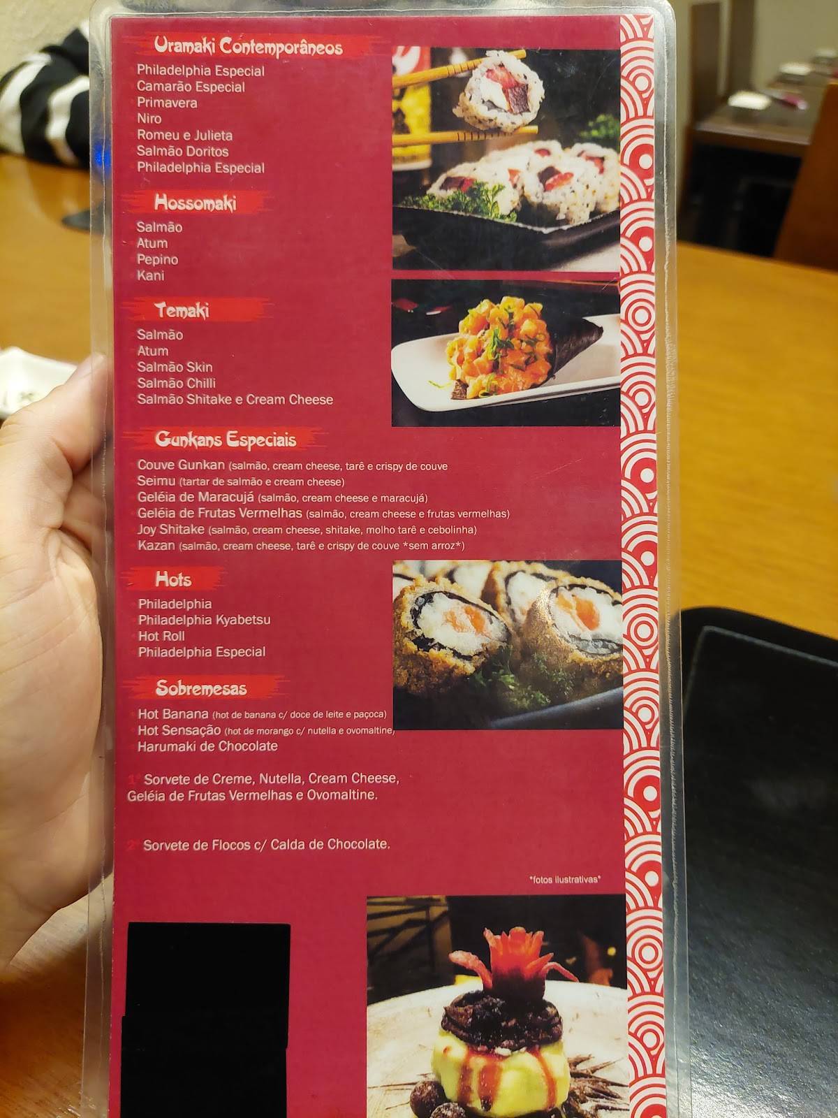 Mariaki Sushi Bar cardápio