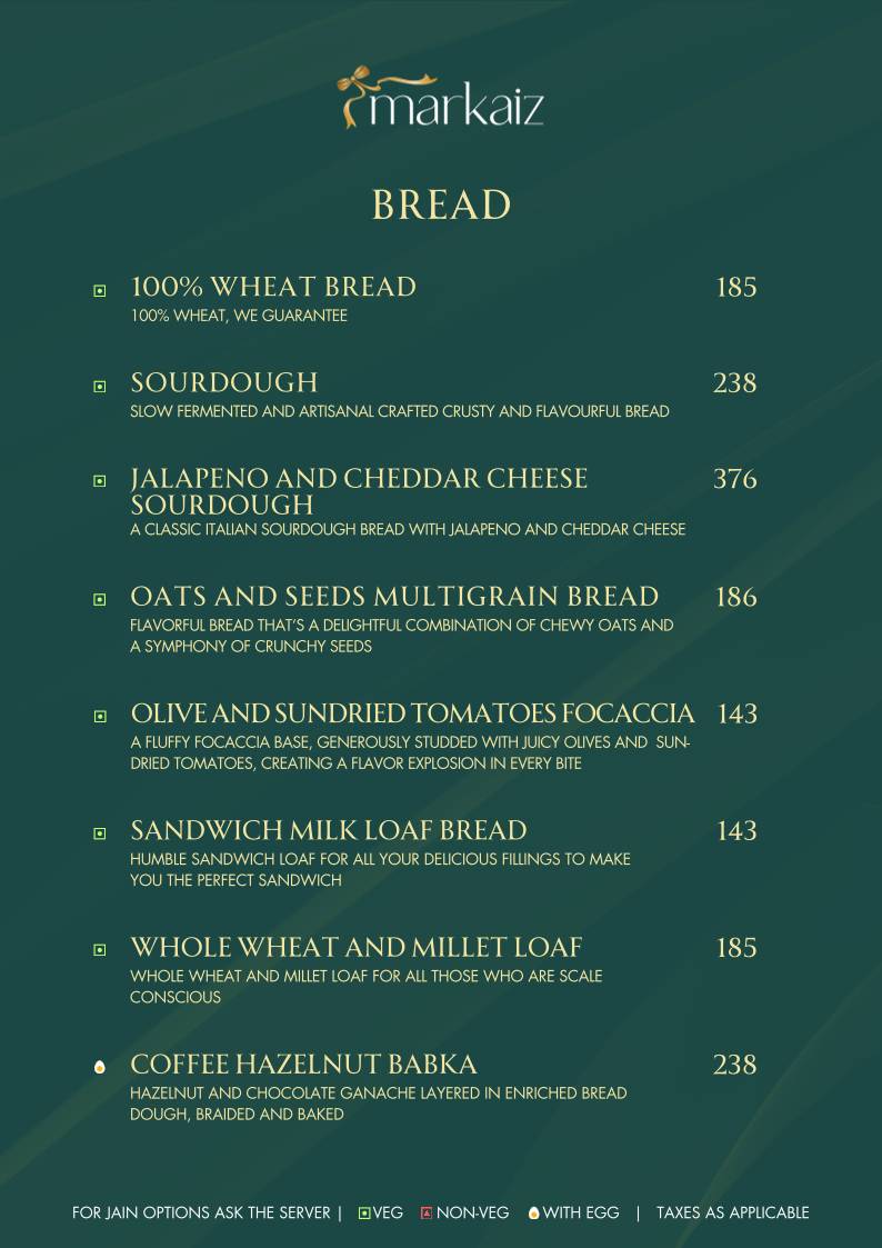 Markaiz menu