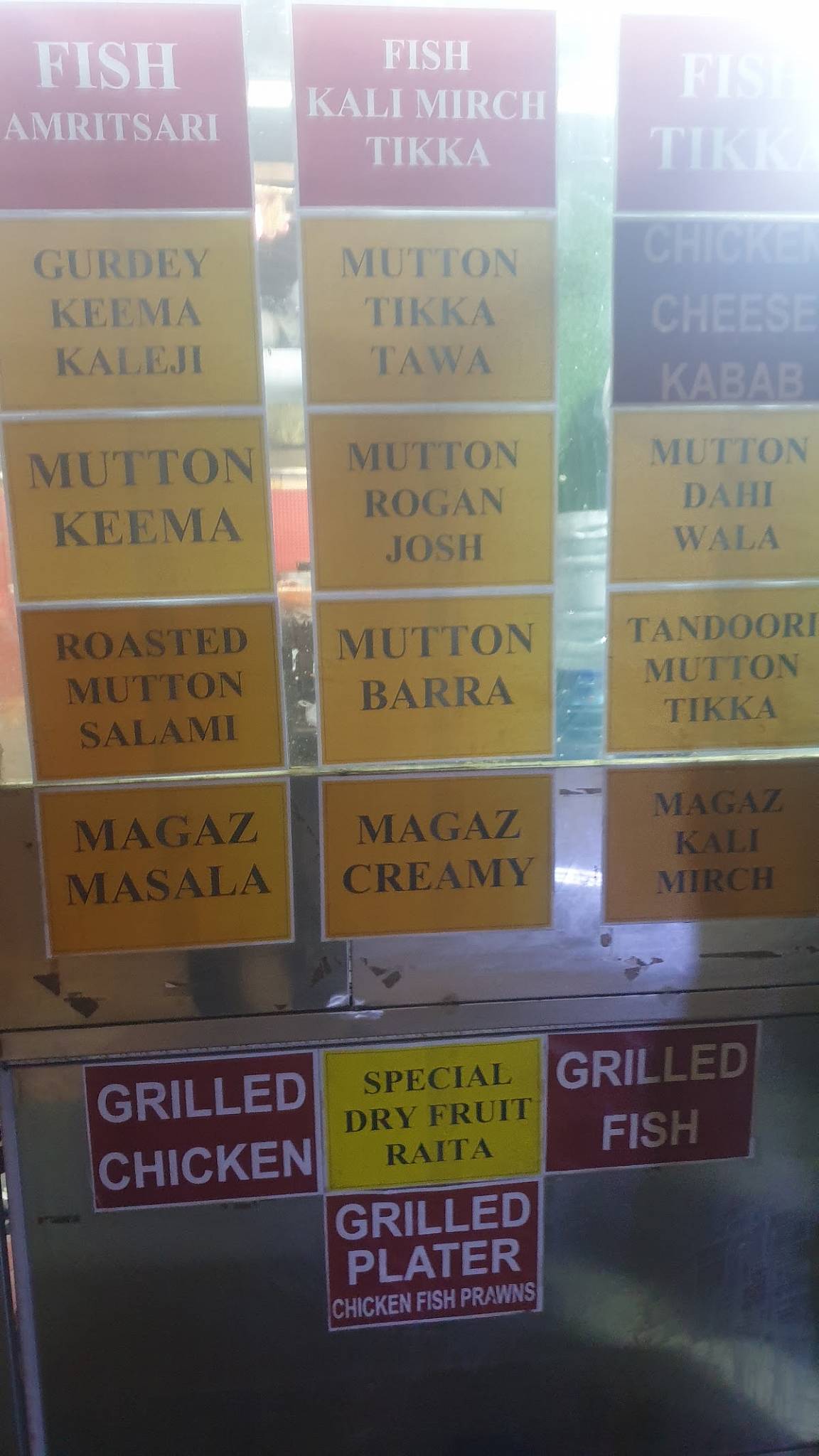 Meat Master menu