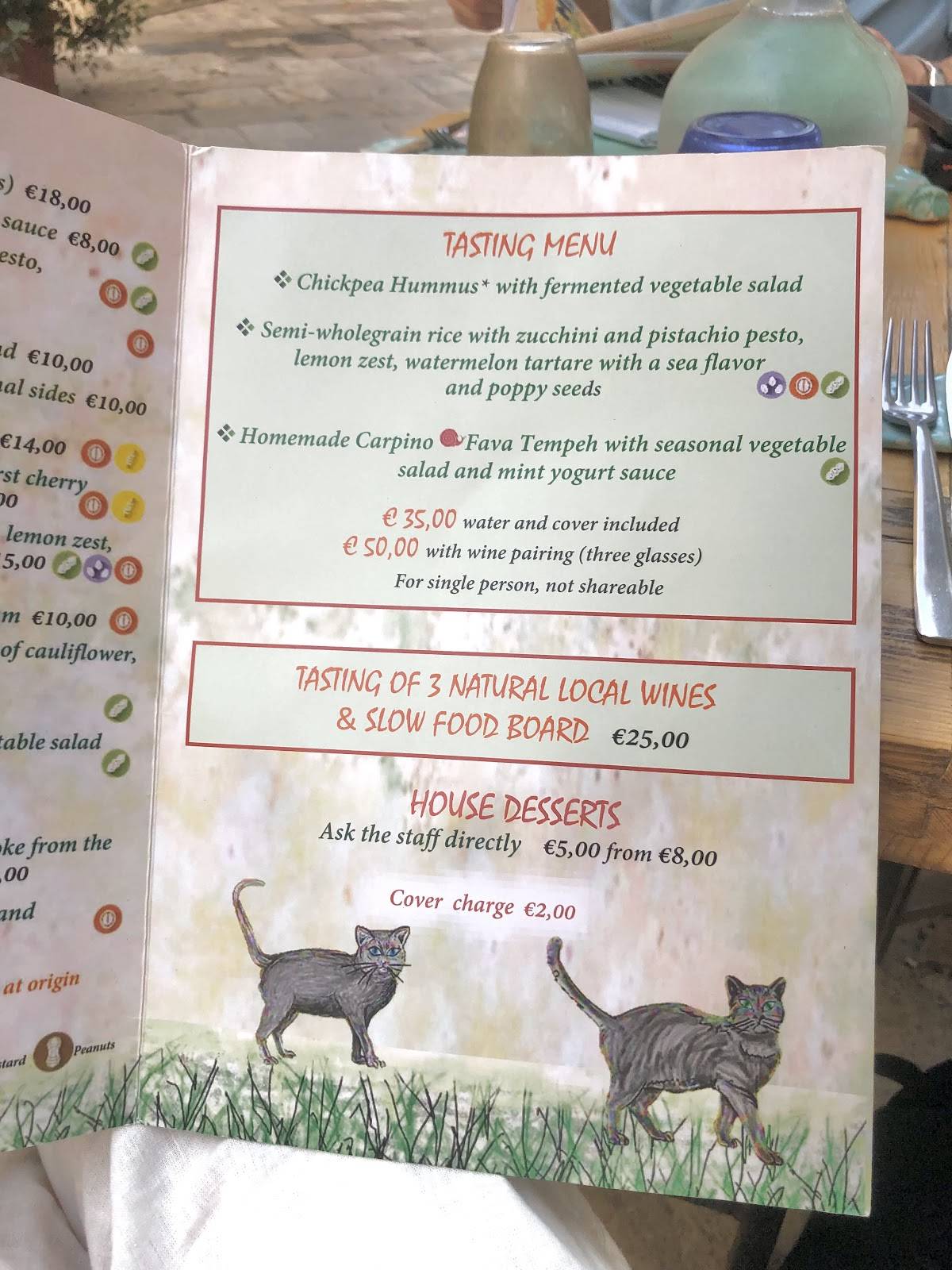 Menu di Munz Munz biOstrot 