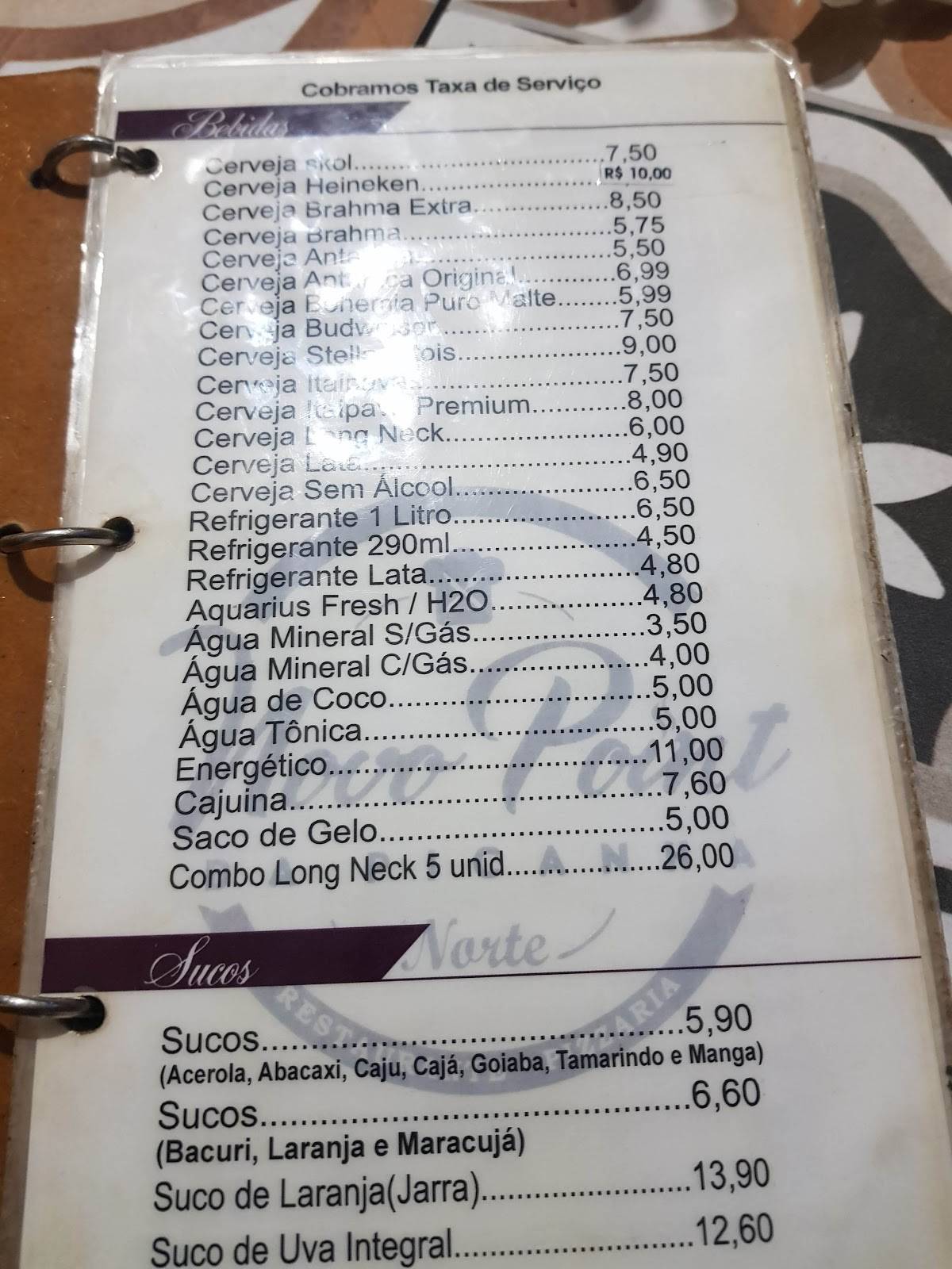 Novo Point Da Picanha - Norte cardápio