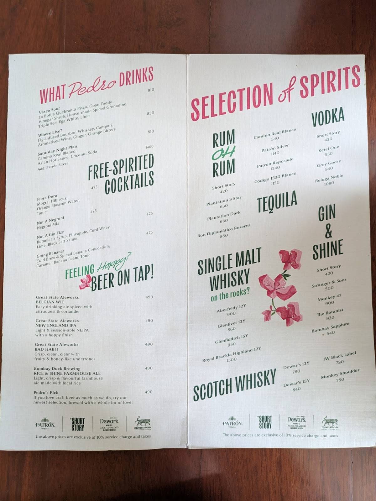 O Pedro - BKC menu