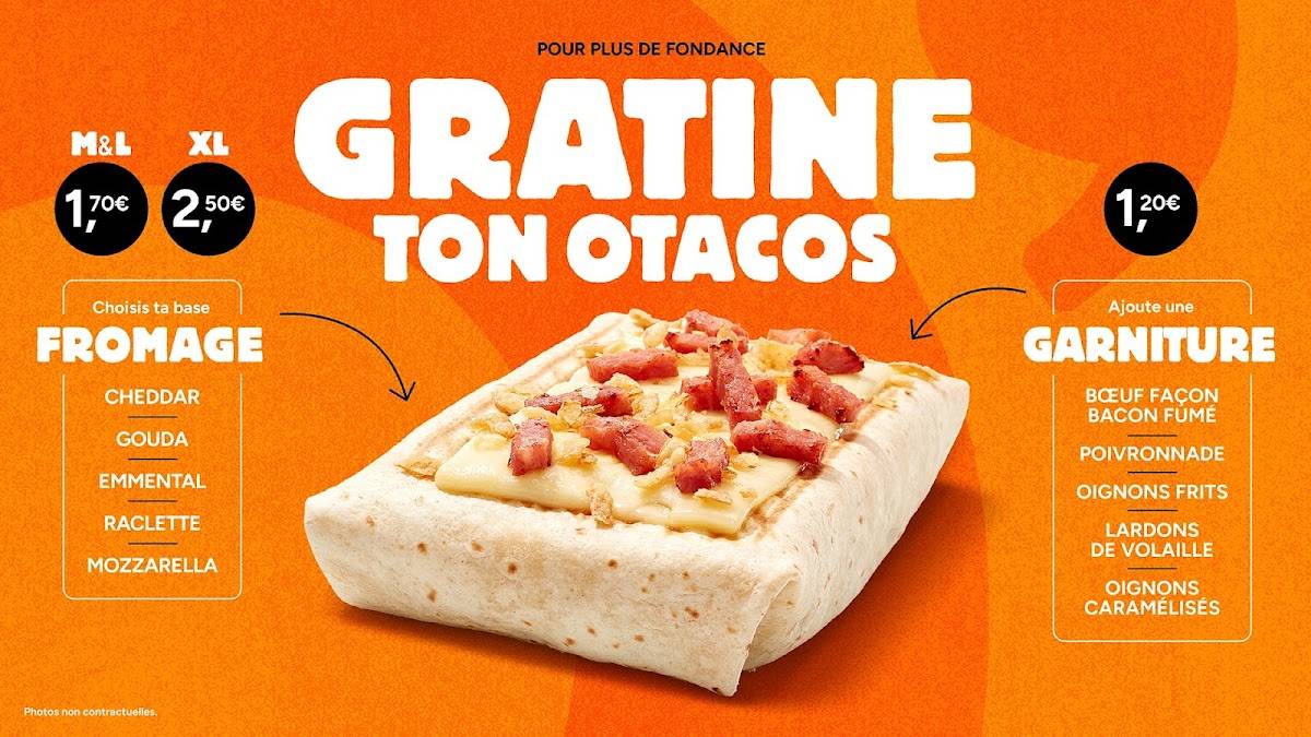 Menu de O'Tacos Rouen Rive Droite