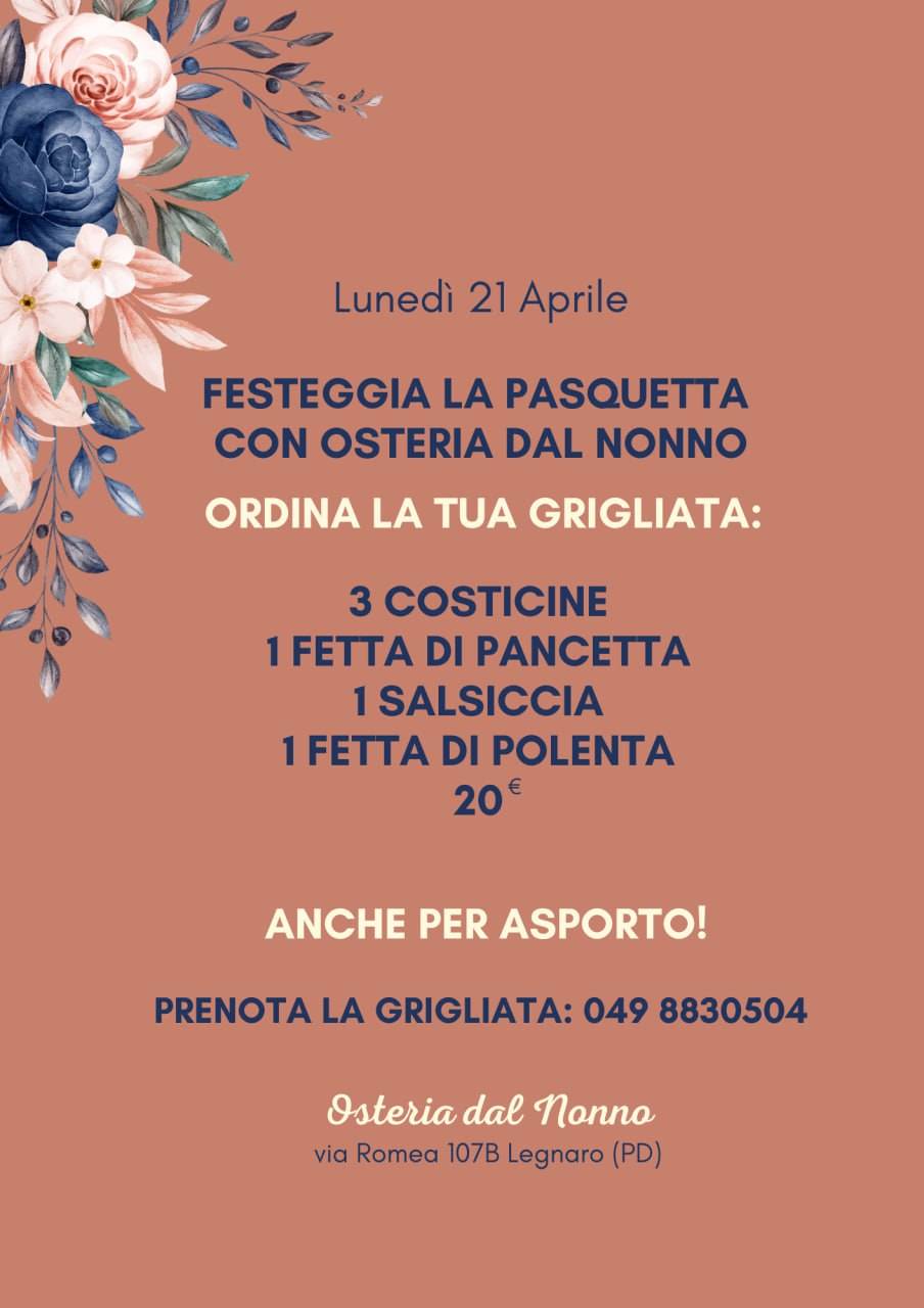 Menu di Osteria dal Nonno 