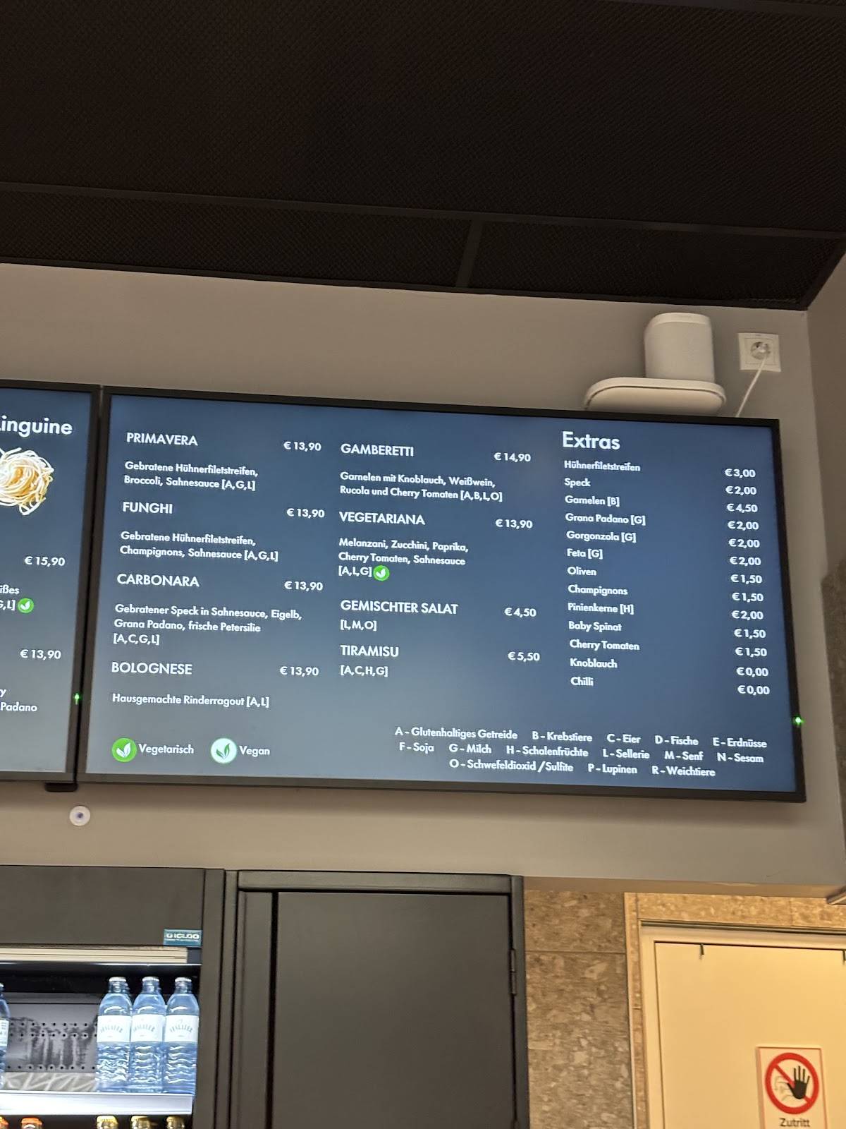 Menu de POPEZ - Fresh Homemade Pasta