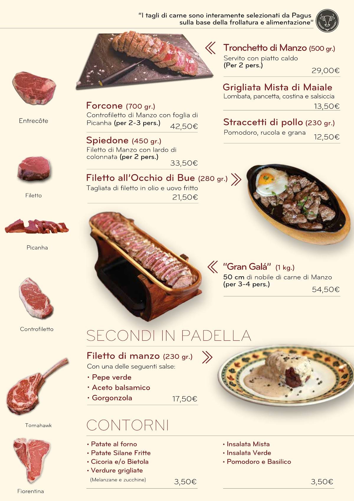 Menu di Pagus Ristoranti Catanzaro 
