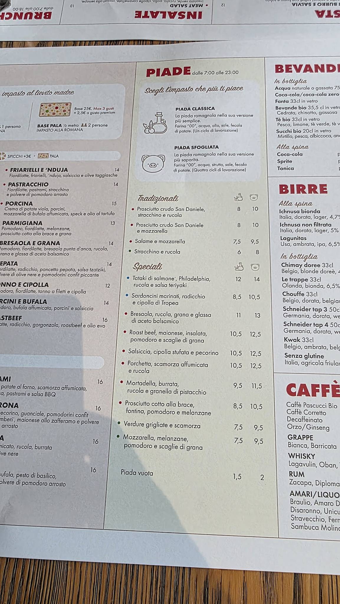 Menu di Pastrocchio 