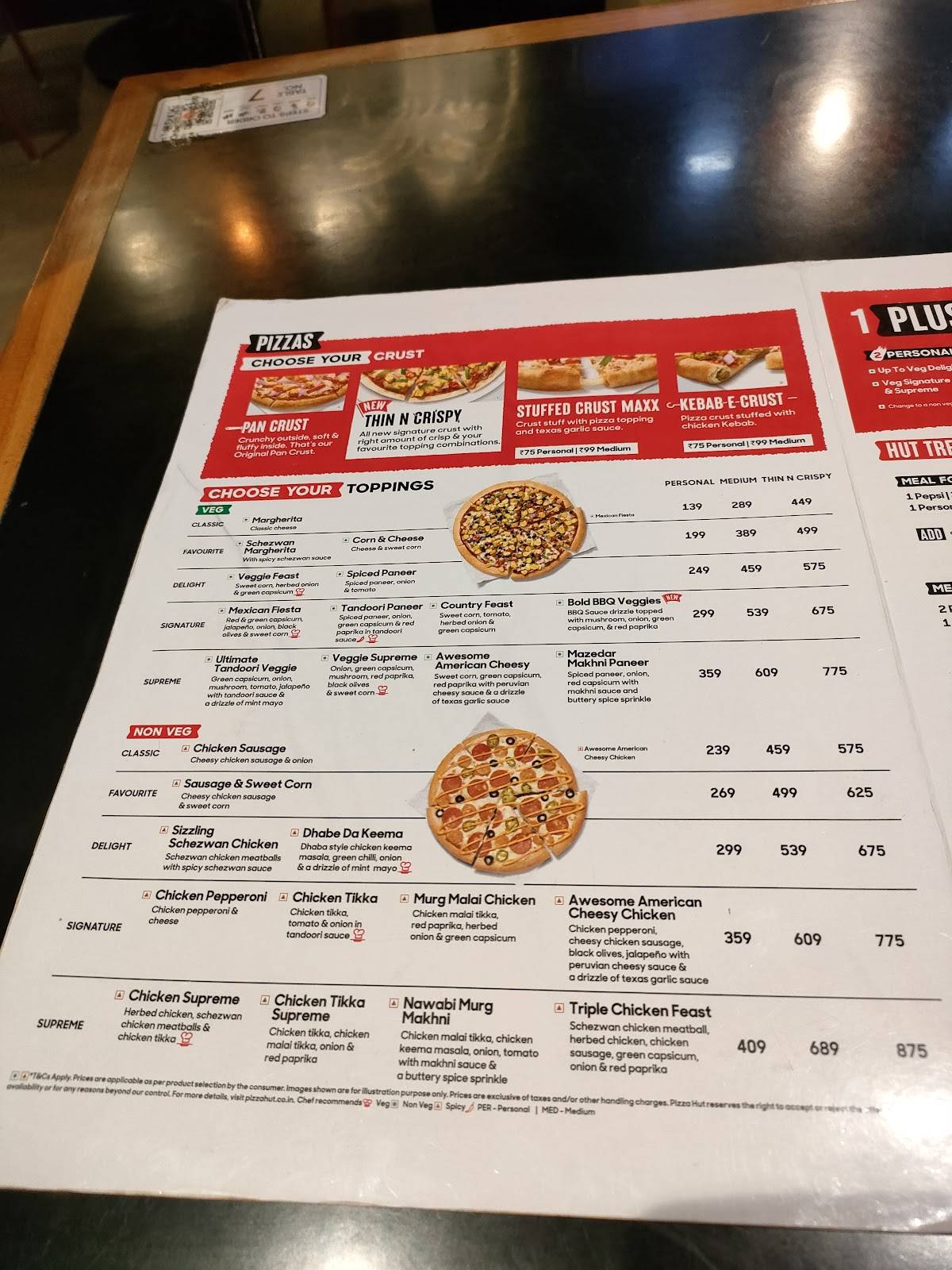 Pizza Hut Gandhi Puram, Rajahmundry menu