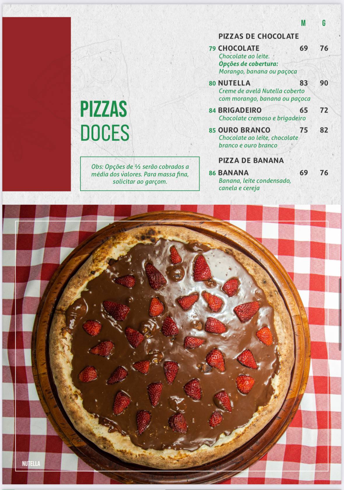 Pizzaria Marcoluccio - Pizzaria em Santana cardápio