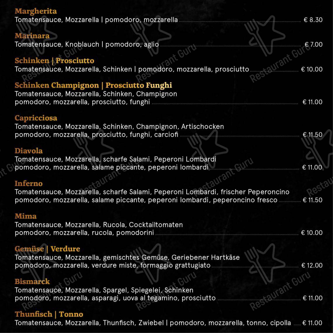 Menu di Restaurant Pizzeria Kolping - 菜单