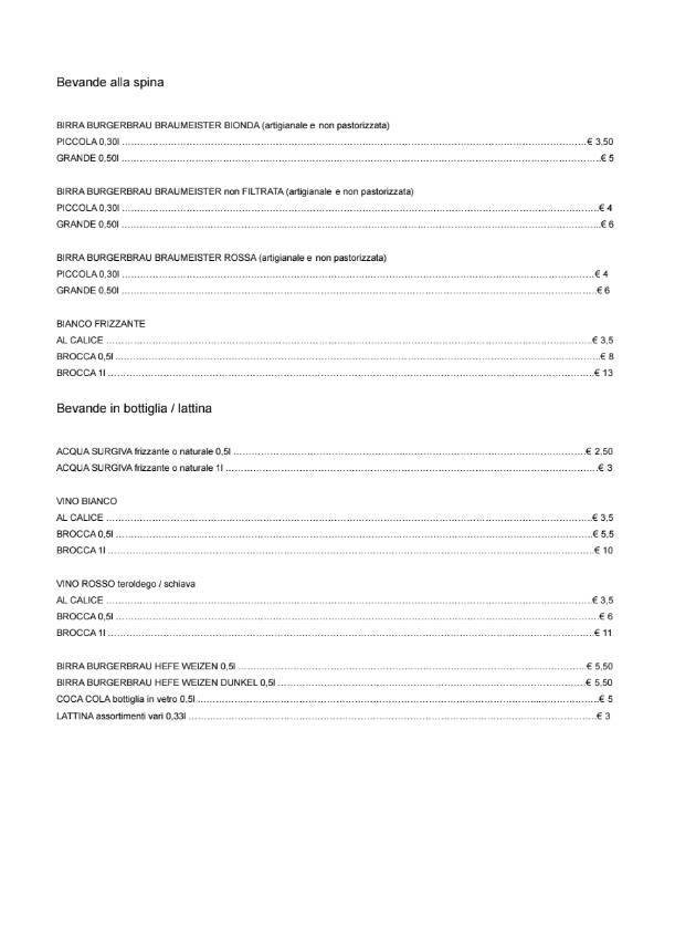 Menu di Pizzeria Ristorante Da Mimmo 