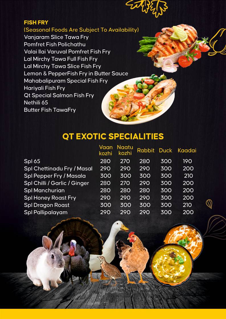QT KITCHEN menu