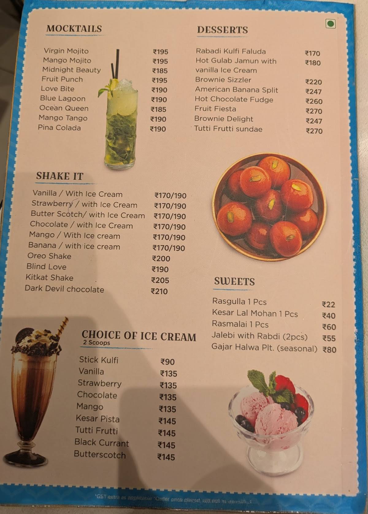 Rajasthan's Radhe Radhe menu