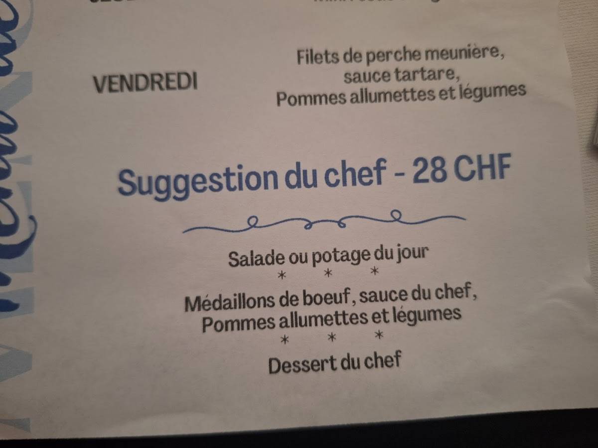 Menu di Restaurant Le Gallion 