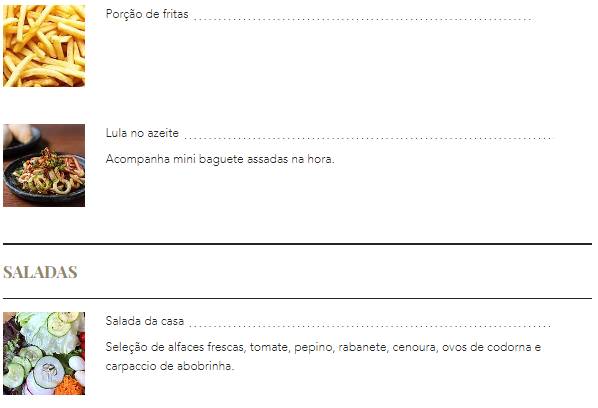 Restaurante Gisele Gastronomia Brasileira Peixes e Frutos do Mar Delivery cardápio