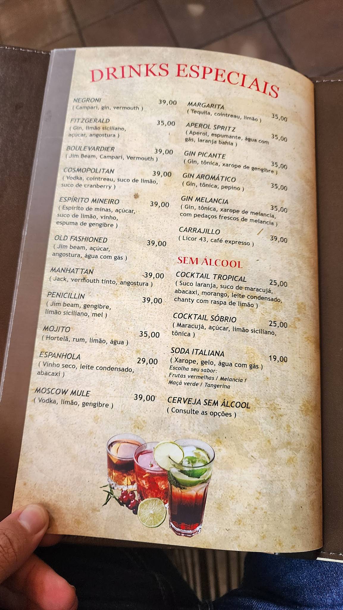 Graça Mineira cardápio