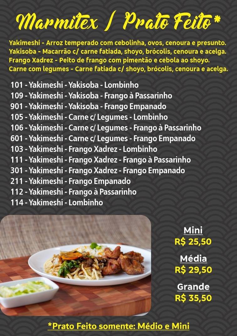 Restaurante K - Comida Chinesa e Caseira em Londrina cardápio