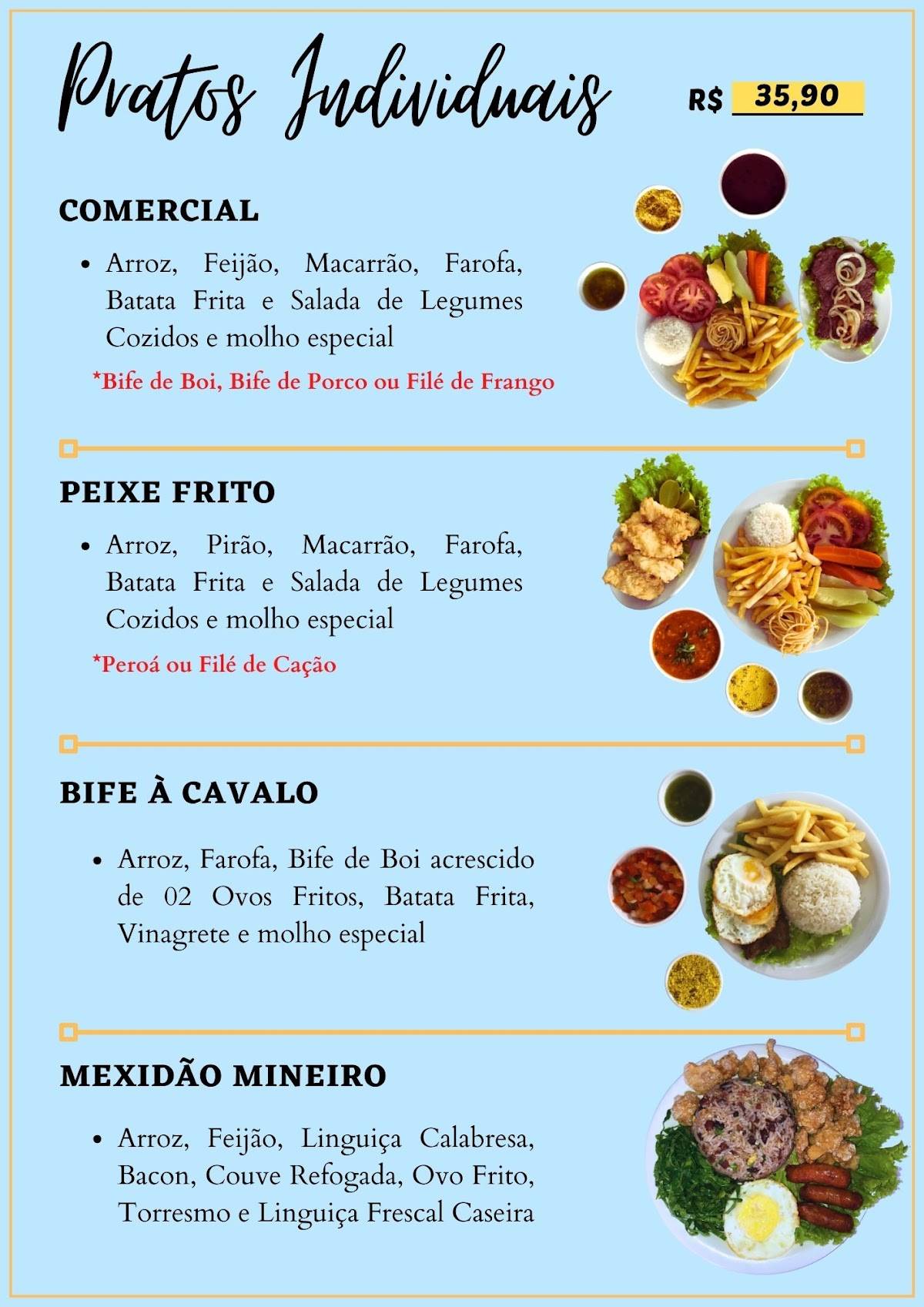 Restaurante do Português cardápio