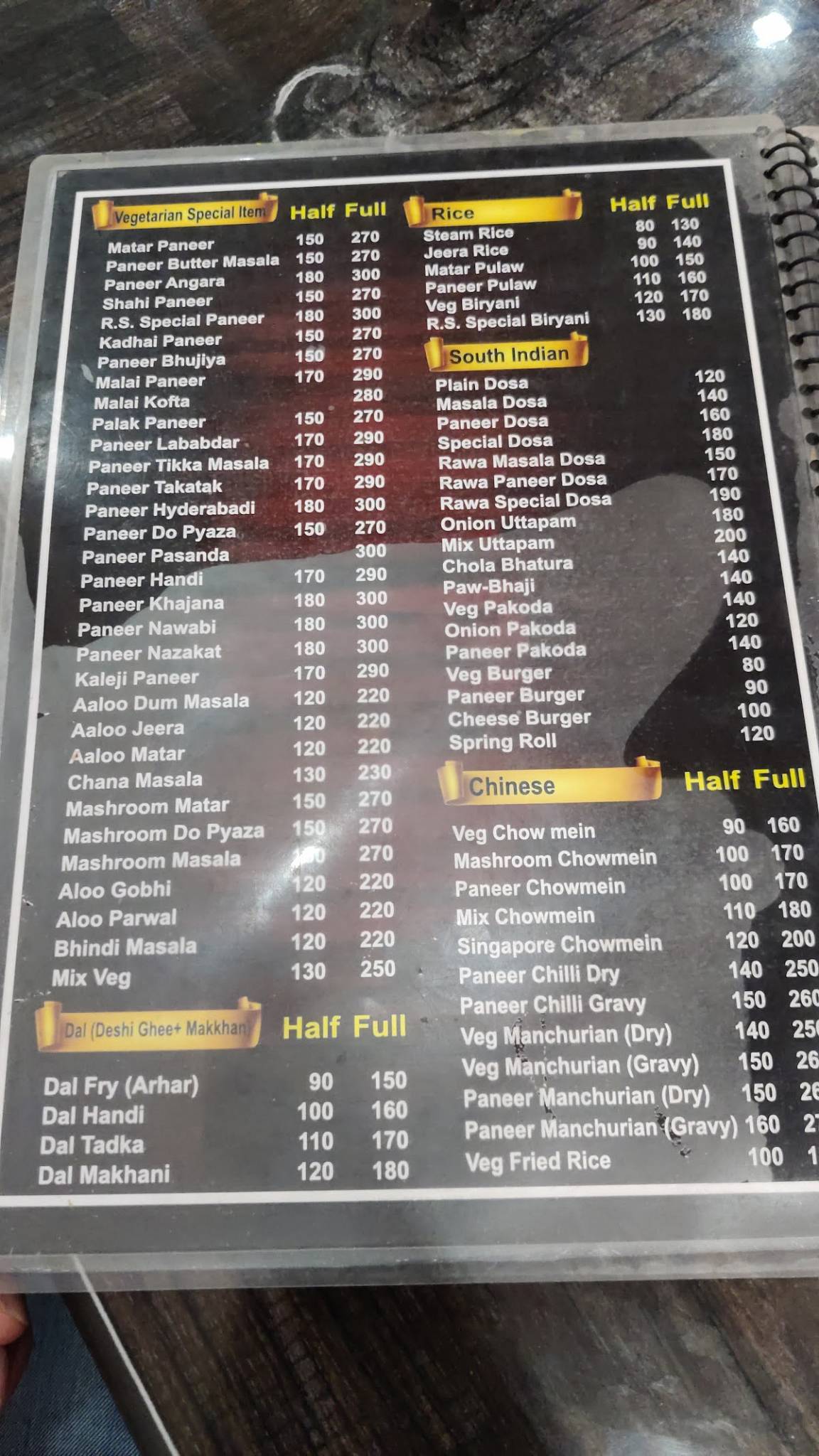 Riddhi Siddhi Dhaba & Family Restaurant menu