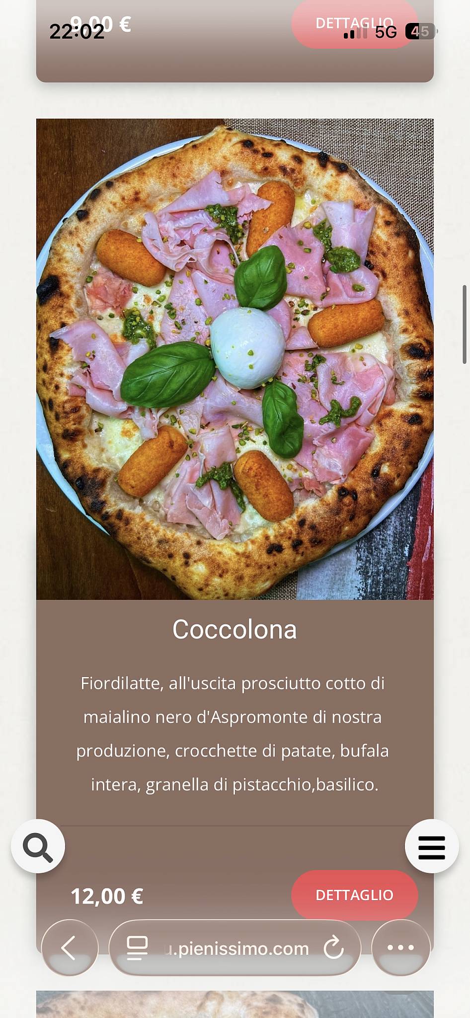 Menu di Rifugio Steakhouse 