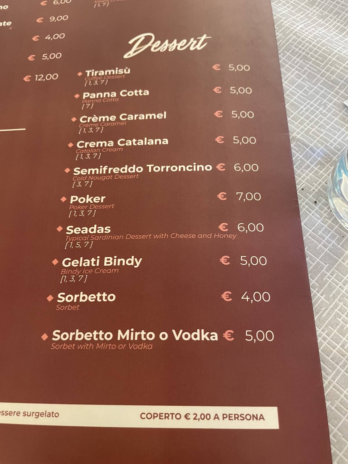 Menu di Ristorante Pizzeria Pazza Idea 