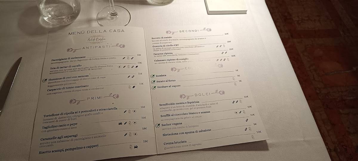 Menu di Ristorante Porta Santa Croce 