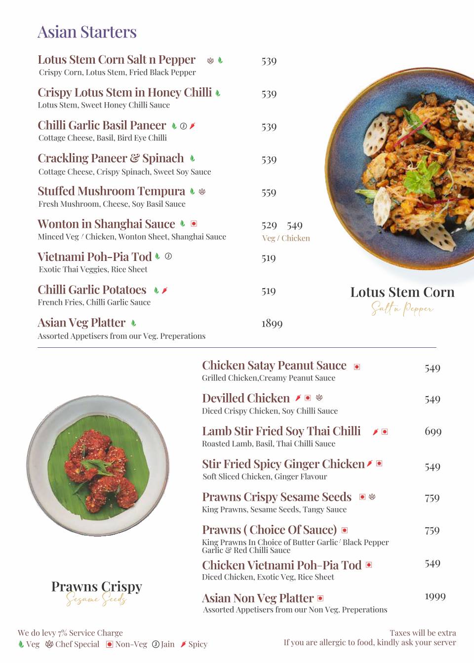 Roots of India - Times Square - Marol - Andheri East - Mumbai menu