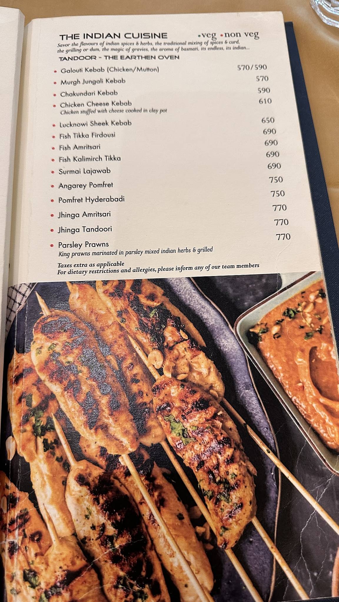 Royale Master Chef Finedine & Banquet menu